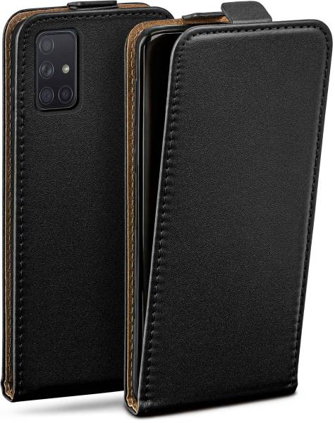 moex Flip Case für Samsung Galaxy A71 – PU Lederhülle mit 360 Grad Schutz, klappbar