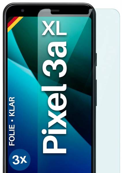 moex FlexProtect Klar für Google Pixel 3a XL – Schutzfolie für unsichtbaren Displayschutz, Ultra klar