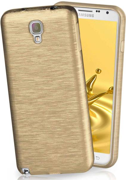 moex Brushed Case für Samsung Galaxy Note 3 Neo – Silikon Handyhülle, Backcover in Aluminium Optik