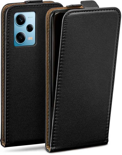 moex Flip Case für Xiaomi Redmi Note 12 Pro 5G – PU Lederhülle mit 360 Grad Schutz, klappbar