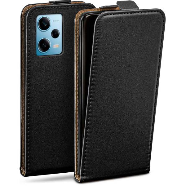 moex Flip Case für Xiaomi Redmi Note 12 Pro 5G – PU Lederhülle mit 360 Grad Schutz, klappbar