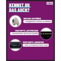 STIKKI Reinigungsknete-Set – für Handy, Kopfhörer uvm. – Professionelles Reinigungsset inkl. Multifunktionsbürsten
