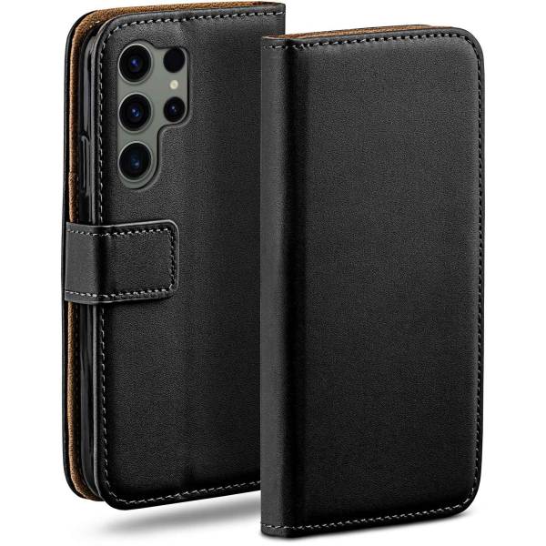 moex Book Case für Samsung Galaxy S23 Ultra Klapphülle mit Kartenfach
