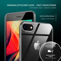 moex Aero Case für Apple iPhone SE 3. Generation (2022) – Durchsichtige Hülle aus Silikon, Ultra Slim Handyhülle