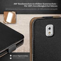 moex Flip Case für Samsung Galaxy Note 3 – PU Lederhülle mit 360 Grad Schutz, klappbar