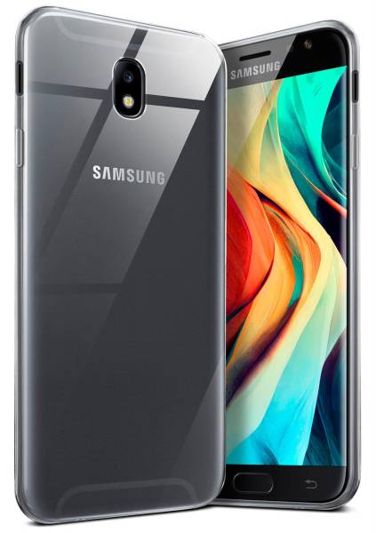 moex Aero Case für Samsung Galaxy J7 (2017) – Durchsichtige Hülle aus Silikon, Ultra Slim Handyhülle