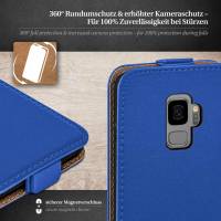 moex Flip Case für Samsung Galaxy S9 – PU Lederhülle mit 360 Grad Schutz, klappbar