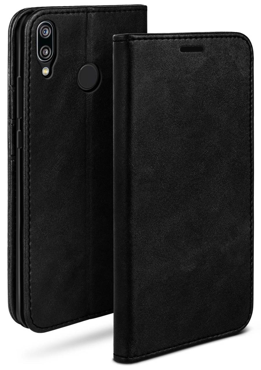 moex Casual Case für Huawei P20 Lite – 360 Grad Schutz Booklet, PU Lederhülle mit Kartenfach