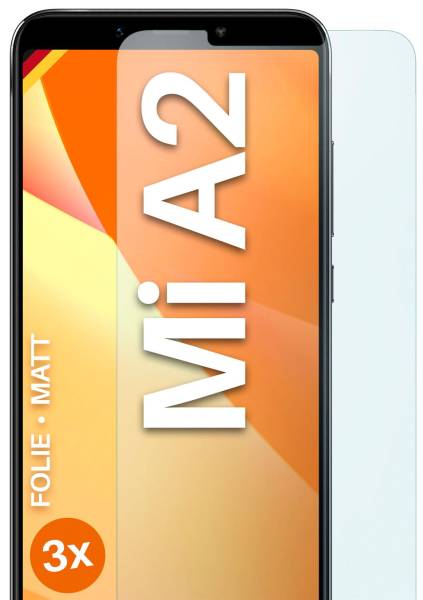 moex FlexProtect Matt für Xiaomi Mi A2 – Anti Reflex Schutzfolie für besten Displayschutz, Matt