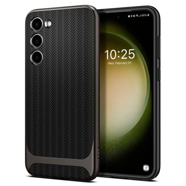 Spigen Neo Hybrid Case – Ergonomische Handyhülle für Samsung Galaxy S23 – Fischgrätendesign