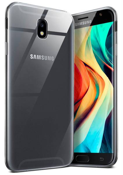 moex Aero Case für Samsung Galaxy J5 (2017) – Durchsichtige Hülle aus Silikon, Ultra Slim Handyhülle