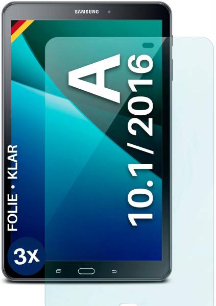 moex FlexProtect Klar für Samsung Tab A 10.1 (2016) – Schutzfolie für zusätzlichen Displayschutz, Ultra klar