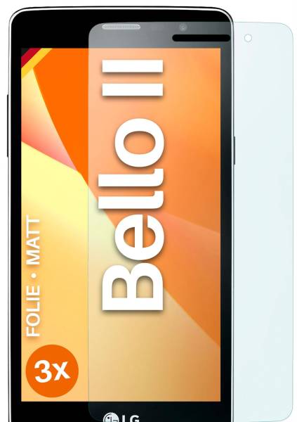 moex FlexProtect Matt für LG Bello 2 – Anti Reflex Schutzfolie für besten Displayschutz, Matt