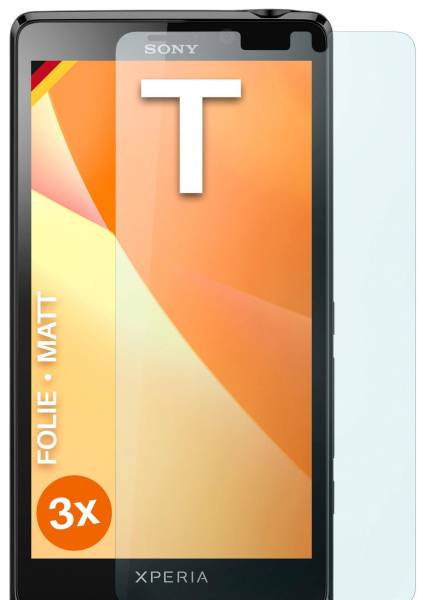 moex FlexProtect Matt für Sony Xperia T – Anti Reflex Schutzfolie für besten Displayschutz, Matt
