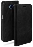 moex Casual Case für Samsung Galaxy S6 – 360 Grad Schutz Booklet, PU Lederhülle mit Kartenfach
