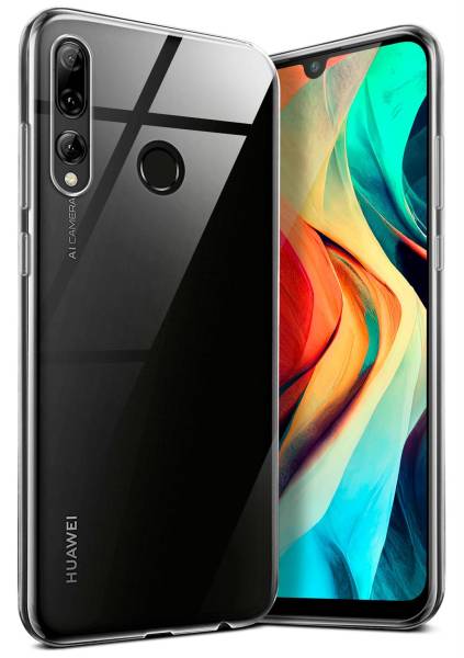 moex Aero Case für Huawei P smart Plus 2019 – Durchsichtige Hülle aus Silikon, Ultra Slim Handyhülle