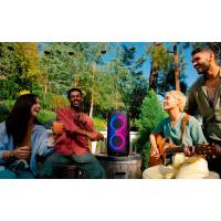 JBL PartyBox 110 – Rollbare Musikbox mit Akku für Outdoor-Events, spritzwassergeschützte Bluetooth Box