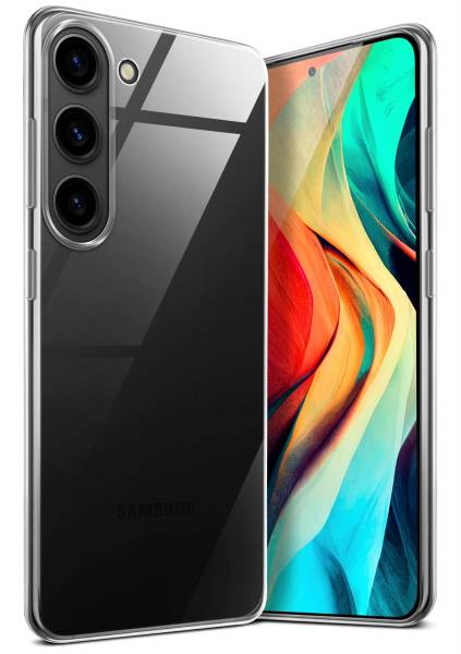 moex Aero Case für Samsung Galaxy S23 Plus – Durchsichtige Hülle aus Silikon, Ultra Slim Handyhülle