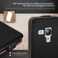 moex Flip Case für Samsung Galaxy S3 Mini – PU Lederhülle mit 360 Grad Schutz, klappbar