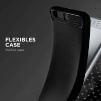 ONEFLOW Shift Case für Huawei P10 – Handyhülle aus robustem TPU in Carbon- & brushed Alu-Optik