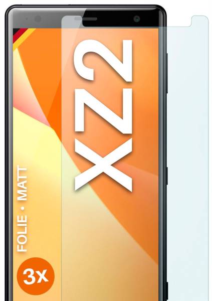 moex FlexProtect Matt für Sony Xperia XZ2 – Anti Reflex Schutzfolie für besten Displayschutz, Matt