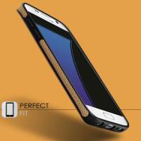 moex Chevron Case für Samsung Galaxy J3 (2016) – Flexible Hülle mit erhöhtem Rand für optimalen Schutz