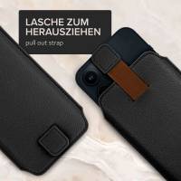 ONEFLOW Liberty Bag für Xiaomi Poco F5 – PU Lederhülle mit praktischer Lasche zum Herausziehen
