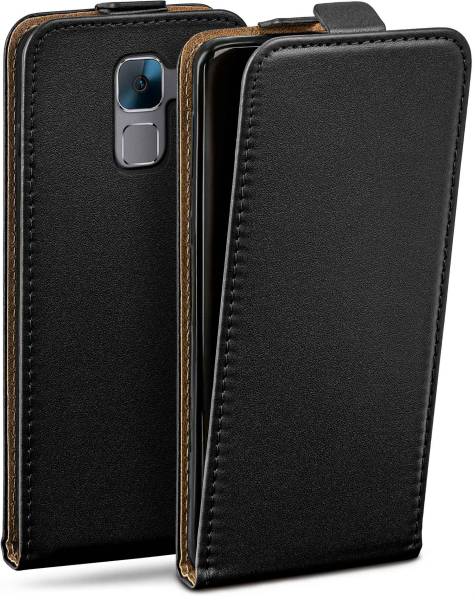 moex Flip Case für Huawei Honor 7 Premium – PU Lederhülle mit 360 Grad Schutz, klappbar