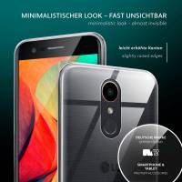 moex Aero Case für LG K10 (2017) – Durchsichtige Hülle aus Silikon, Ultra Slim Handyhülle