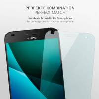moex FlexProtect Klar für Huawei Ascend G7 – Schutzfolie für unsichtbaren Displayschutz, Ultra klar
