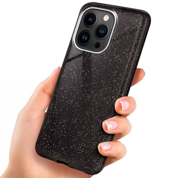 ONEFLOW Glitter Case für Apple iPhone 14 Pro Max – Glitzer Hülle aus TPU, designer Handyhülle