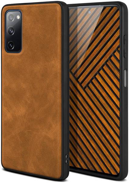 ONEFLOW Pali Case für Samsung Galaxy S20 FE – PU Leder Case mit Rückseite aus edlem Kunstleder