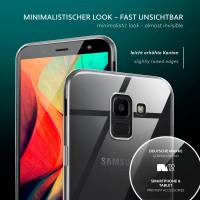 moex Aero Case für Samsung Galaxy J6 (2018) – Durchsichtige Hülle aus Silikon, Ultra Slim Handyhülle