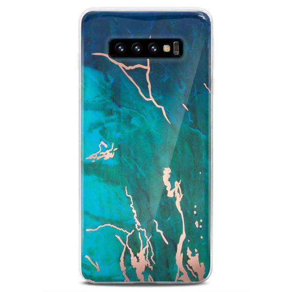 ONEFLOW Sense Case für Samsung Galaxy S10 Designer Hülle aus Silikon, Marmor Muster Handyhülle