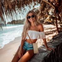 moex Handytasche zum Umhängen minimalistischer Stroh Look – Palm Pouch – weiteres Produktbild 1
