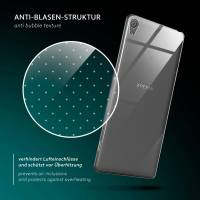 moex Aero Case für Sony Xperia XA – Durchsichtige Hülle aus Silikon, Ultra Slim Handyhülle
