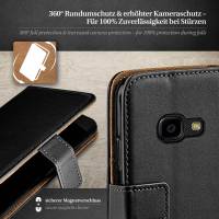 moex Book Case für Samsung Galaxy Xcover 4 – Klapphülle aus PU Leder mit Kartenfach, Komplett Schutz