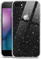 moex® Sparky Case für Apple iPhone 7 – Stylische Glitzer Hülle, ultra slim Handyhülle, durchsichtig