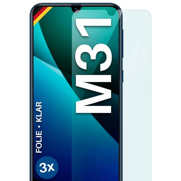 moex FlexProtect Klar für Samsung Galaxy M31 – Schutzfolie für unsichtbaren Displayschutz, Ultra klar