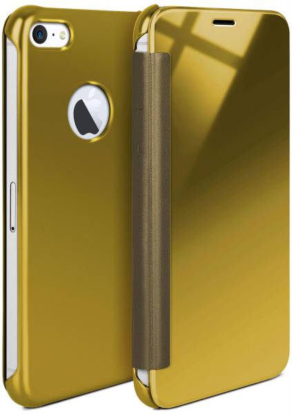 moex Void Case für Apple iPhone SE 1. Generation (2016) – Klappbare 360 Grad Schutzhülle, Hochglanz Klavierlack Optik
