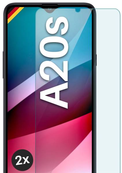 moex ShockProtect Klar für Samsung Galaxy A20s – Panzerglas für kratzfesten Displayschutz, Ultra klar