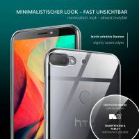 moex Aero Case für HTC Desire 12 Plus – Durchsichtige Hülle aus Silikon, Ultra Slim Handyhülle
