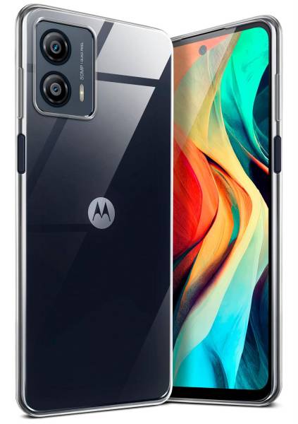 moex Aero Case für Motorola Moto G53 5G – Durchsichtige Hülle aus Silikon, Ultra Slim Handyhülle