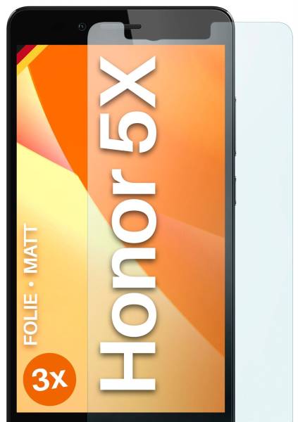 moex FlexProtect Matt für Huawei Honor 5X – Anti Reflex Schutzfolie für besten Displayschutz, Matt