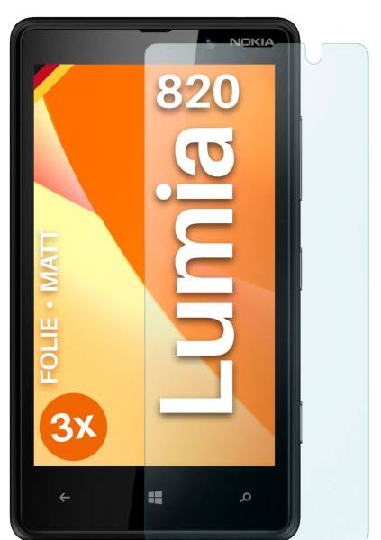 moex FlexProtect Matt für Nokia Lumia 820 – Anti Reflex Schutzfolie für besten Displayschutz, Matt
