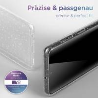 moex® Sparky Case für Samsung Galaxy A50 – Stylische Glitzer Hülle, ultra slim Handyhülle, durchsichtig