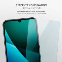 moex FlexProtect Klar für Samsung Galaxy A34 5G – Schutzfolie für unsichtbaren Displayschutz, Ultra klar
