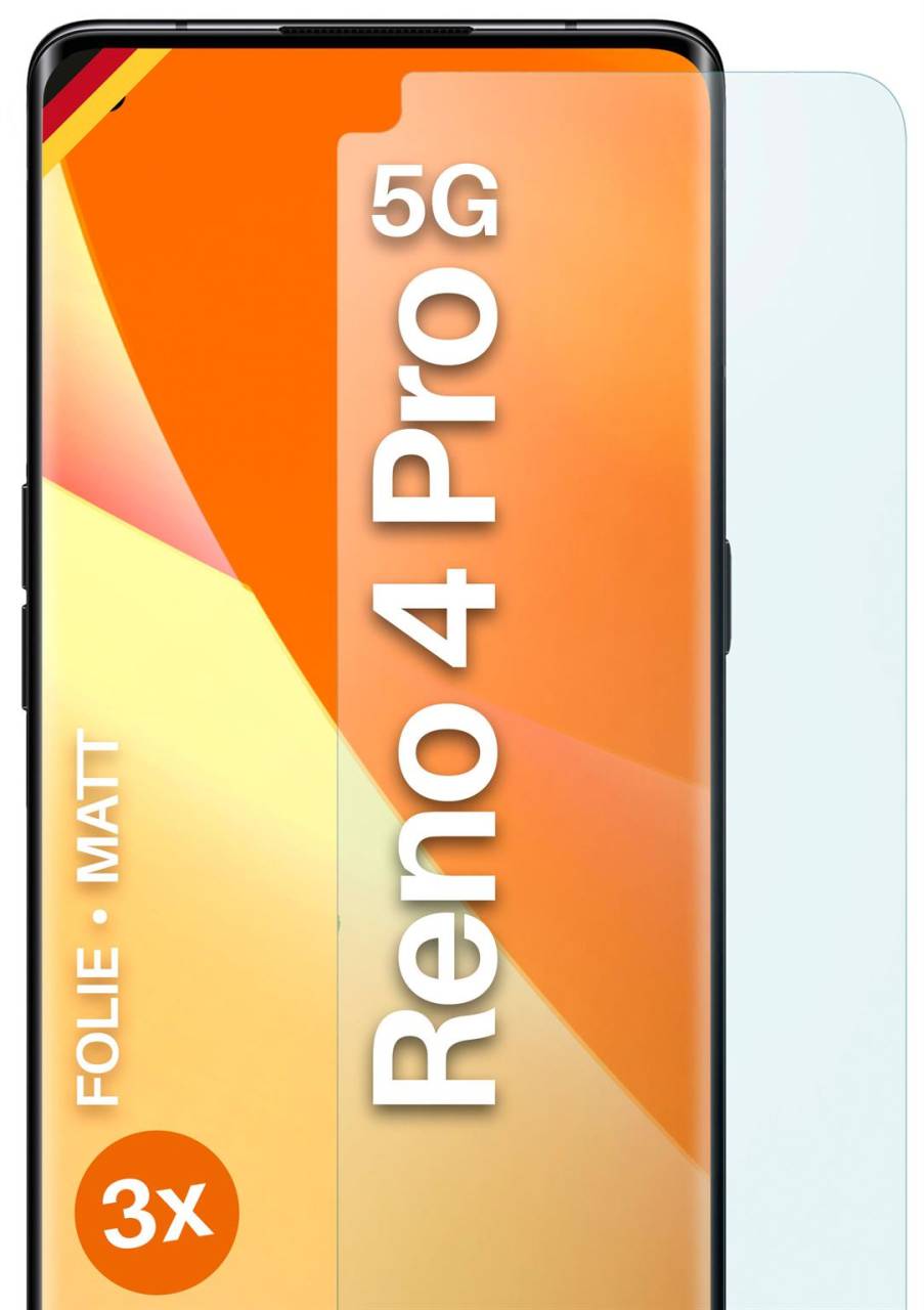 moex FlexProtect Matt für Oppo Reno4 Pro 5G – Anti Reflex Schutzfolie für besten Displayschutz, Matt