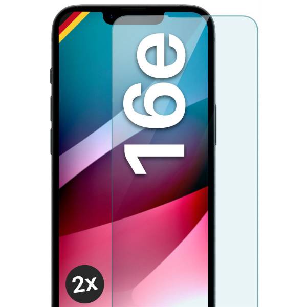 moex ShockProtect iPhone 16e Panzerglas Klar