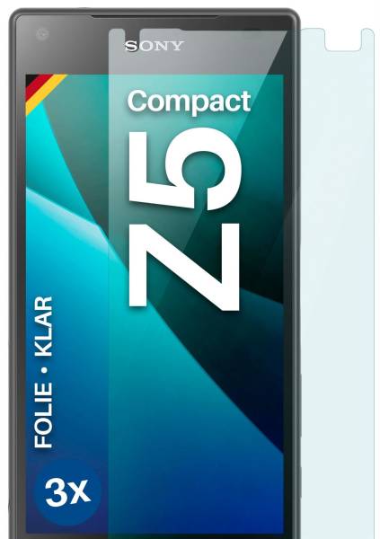 moex FlexProtect Klar für Sony Xperia Z5 Compact – Schutzfolie für unsichtbaren Displayschutz, Ultra klar
